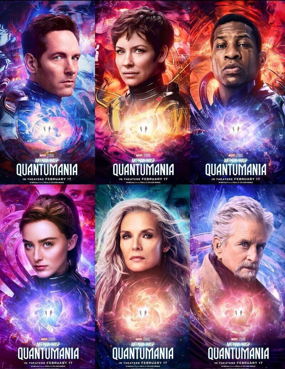 Nuevos poster’s individuales para #AntManAndTheWaspQuantumania