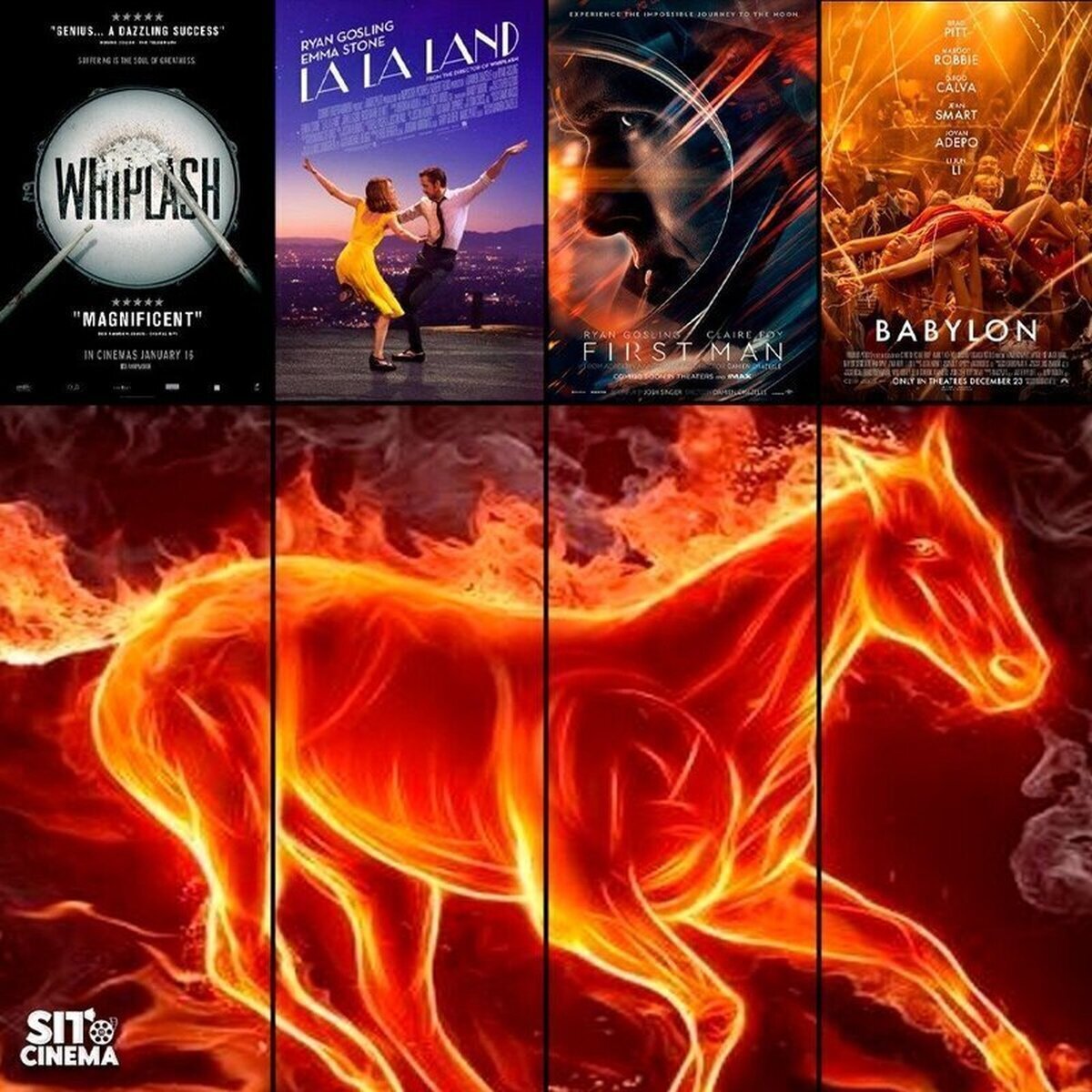 La filmografía de Damien Chazelle que firma con #Babylon, con 38 años solamente, historia del cine.  