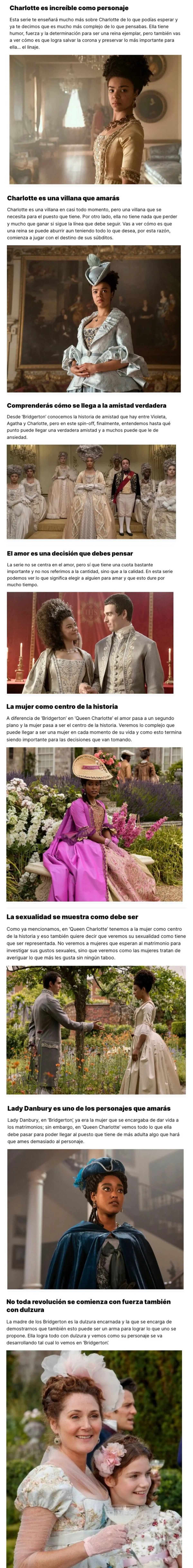 GALERÍA: 8 motivos por los que deberías ver Queen Charlotte en Netflix
