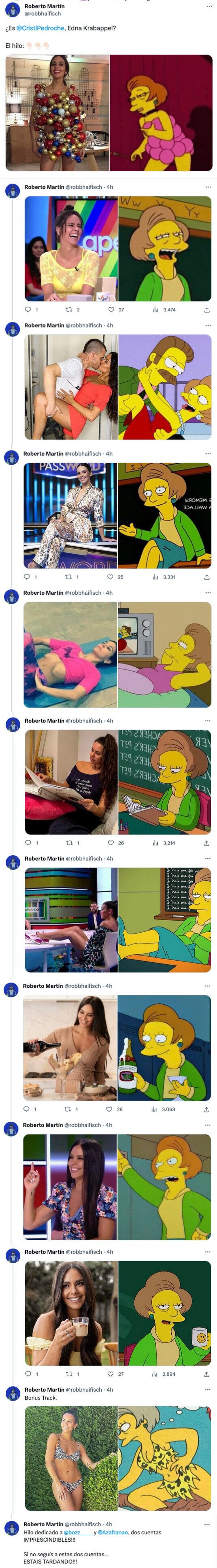 GALERÍA: ¿Es Cristina Pedroche , Edna Krabappel? Abrimos hilo