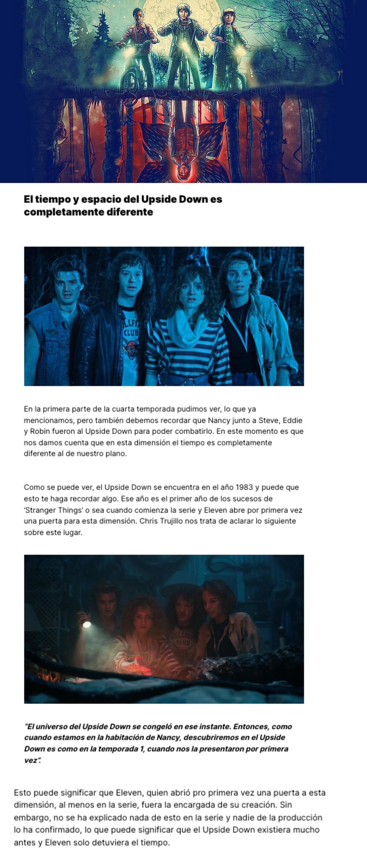 GALERÍA: GALERÍA: Stranger Things: ¿Qué es y cómo funciona el tiempo en el Upside Down?