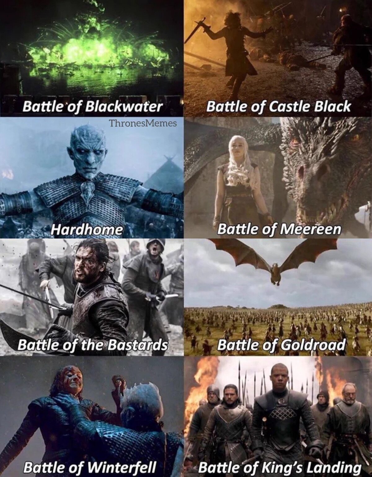 ¿Cuál es tu TOP 3 de mejores batallas de Game of Thrones?