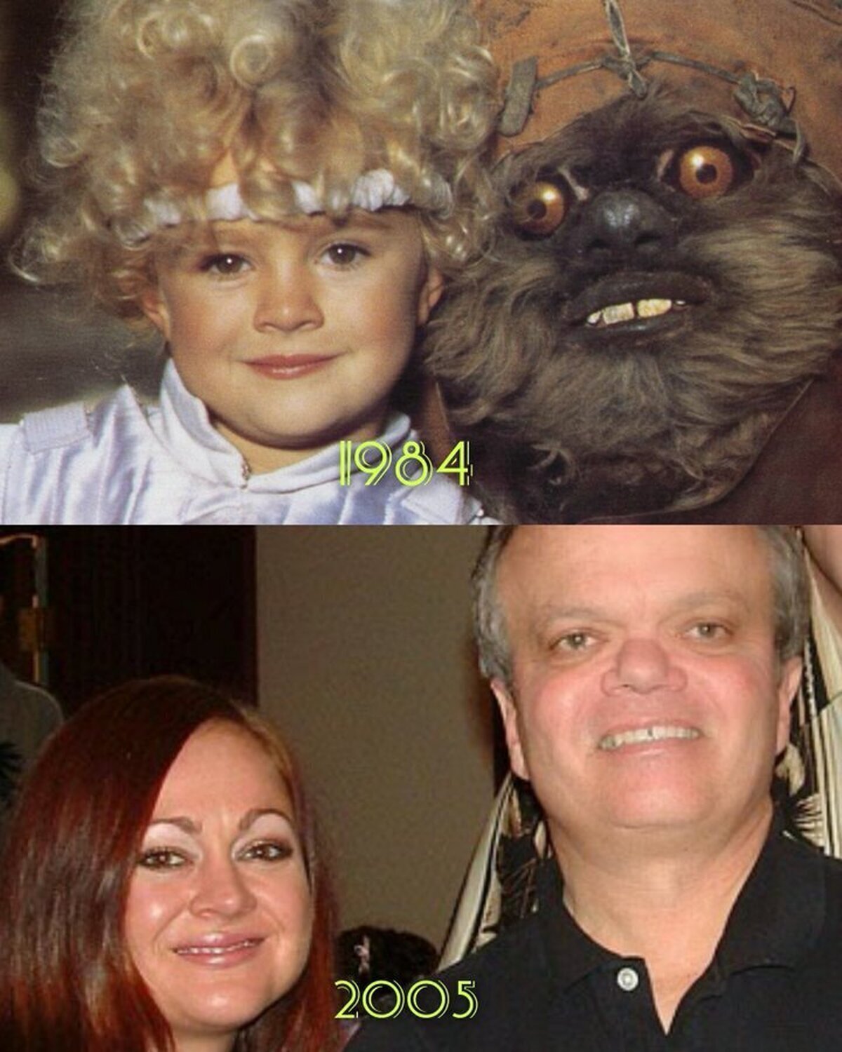 Aubree Miller (44)  &  Dan Frishman (77) en La aventura de los Ewoks (1984)