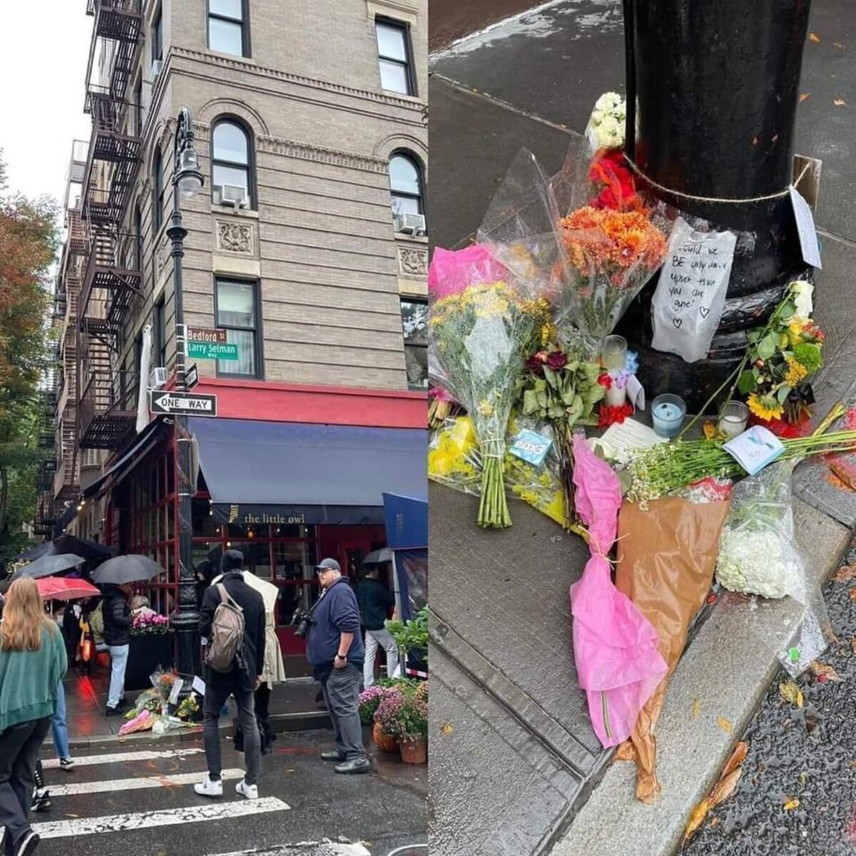 Muchos fans de 'FRIENDS' se han reunido fuera del edificio de la mítica serie para mostrar respeto y luto a Matthew Perry