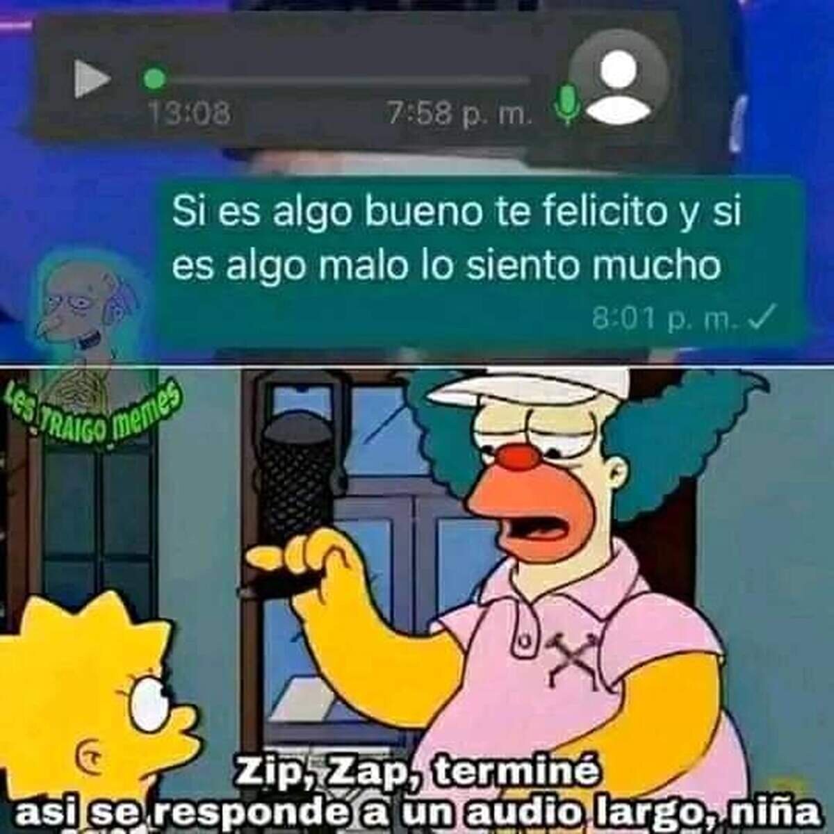 De nada por el truco