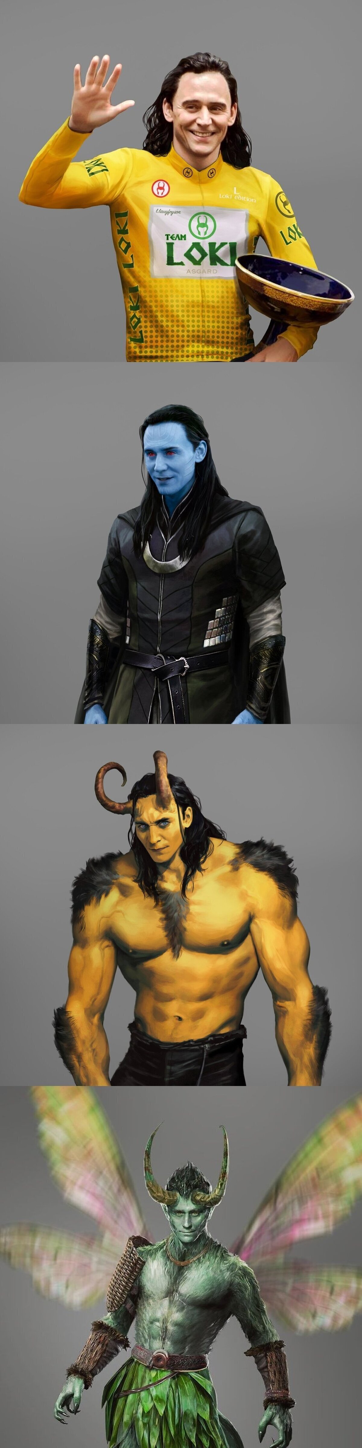 Diseños conceptuales de las Variantes de Loki.