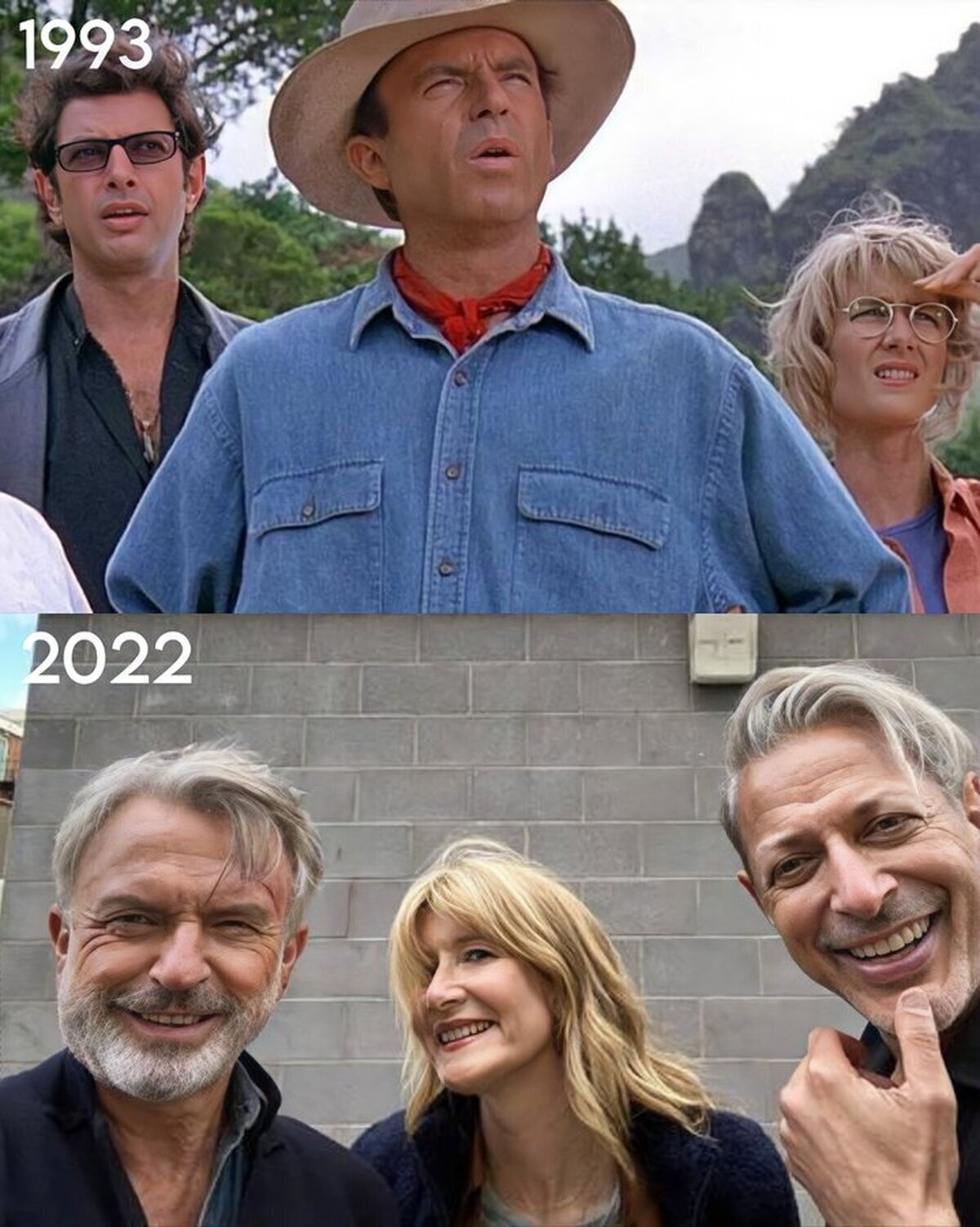 Leyendas Jurásicas.Laura Dern, Sam Neill y Jeff Goldblum