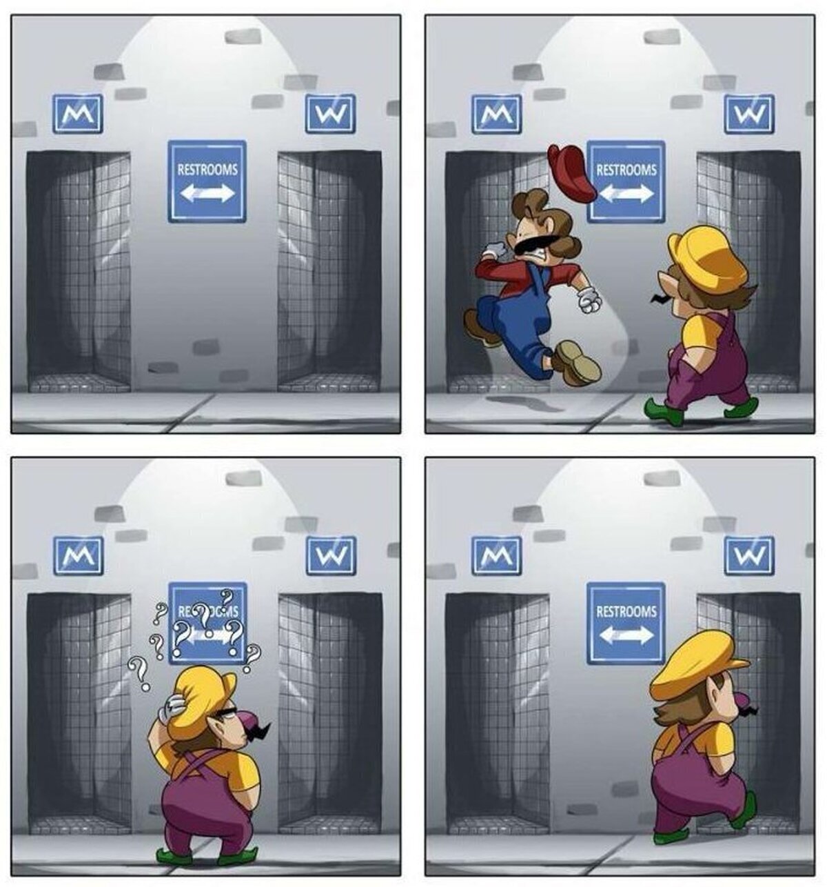 Wario está confundido