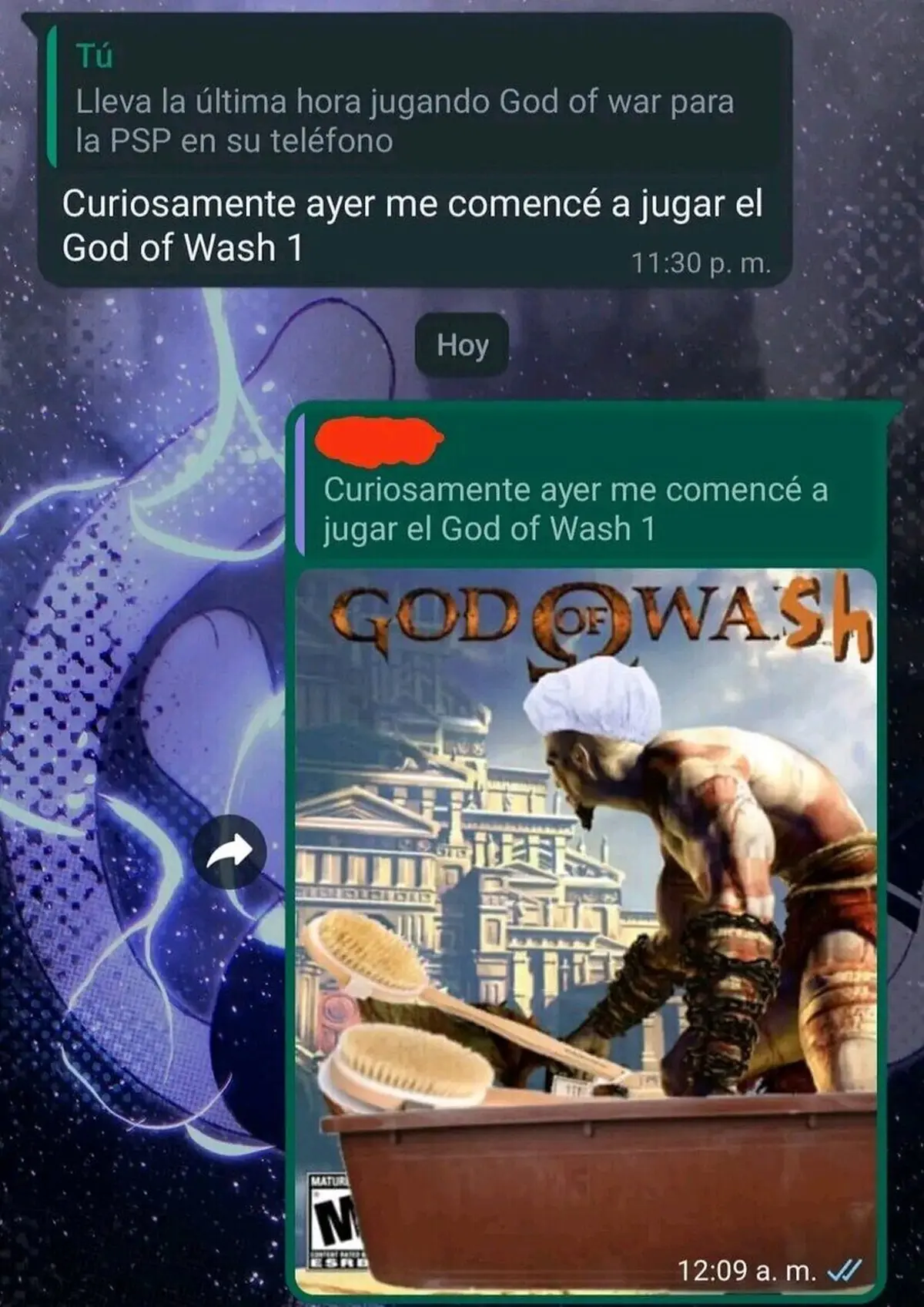 E hora de lavar dioses