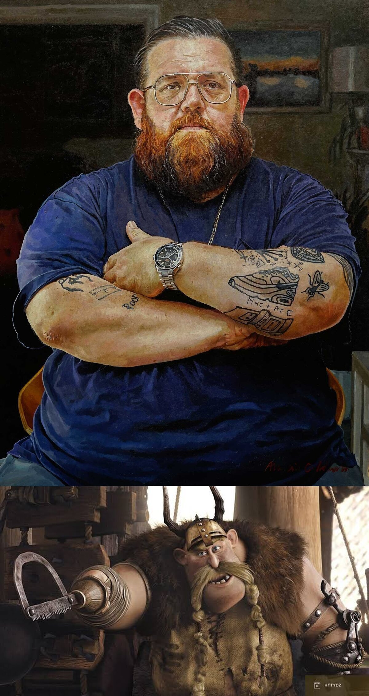 Nick Frost interpretará a Bocon el Rudo en la película live-action de "COMO ENTRENAR A TU DRAGÓN"!