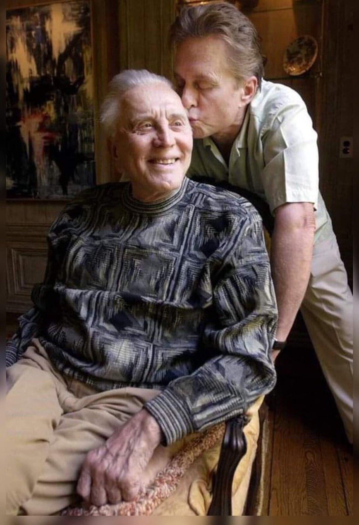 Kirk Douglas y su hijo Michael
