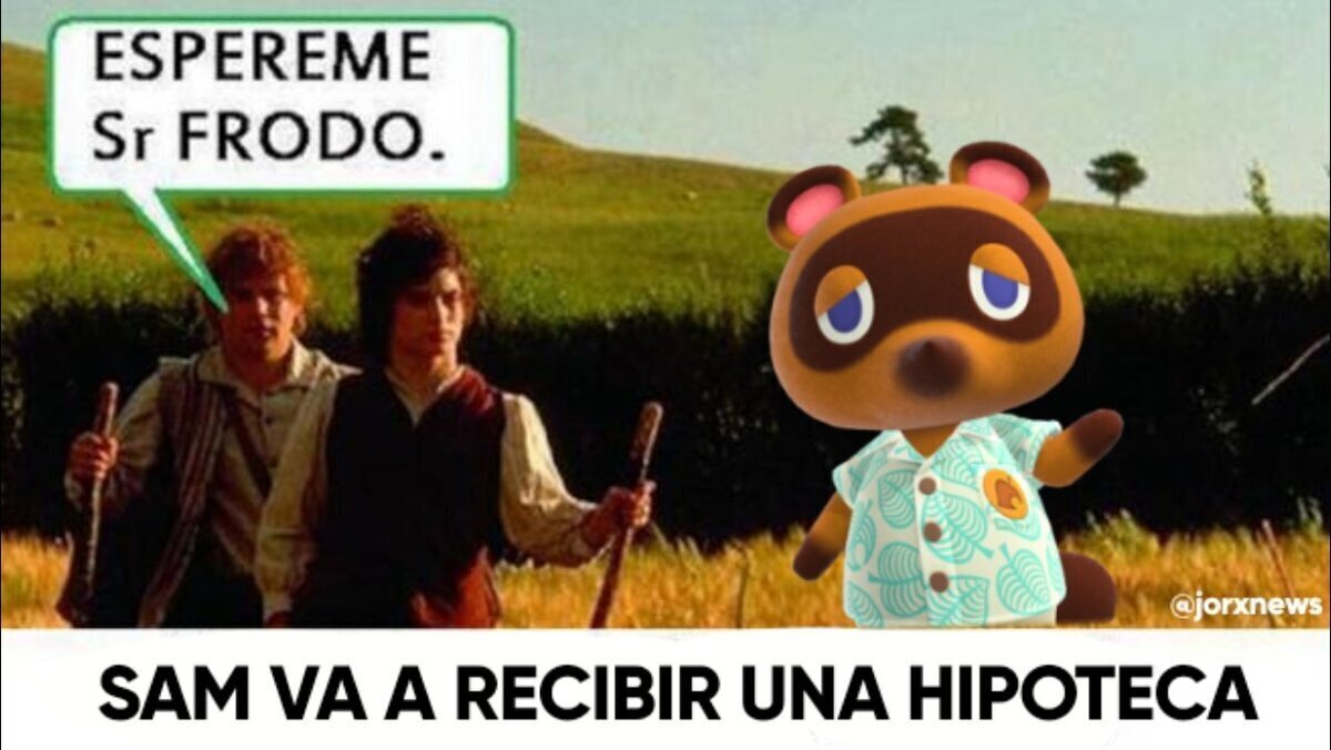 Sam va a recibir una hipoteca de Tom Nook
