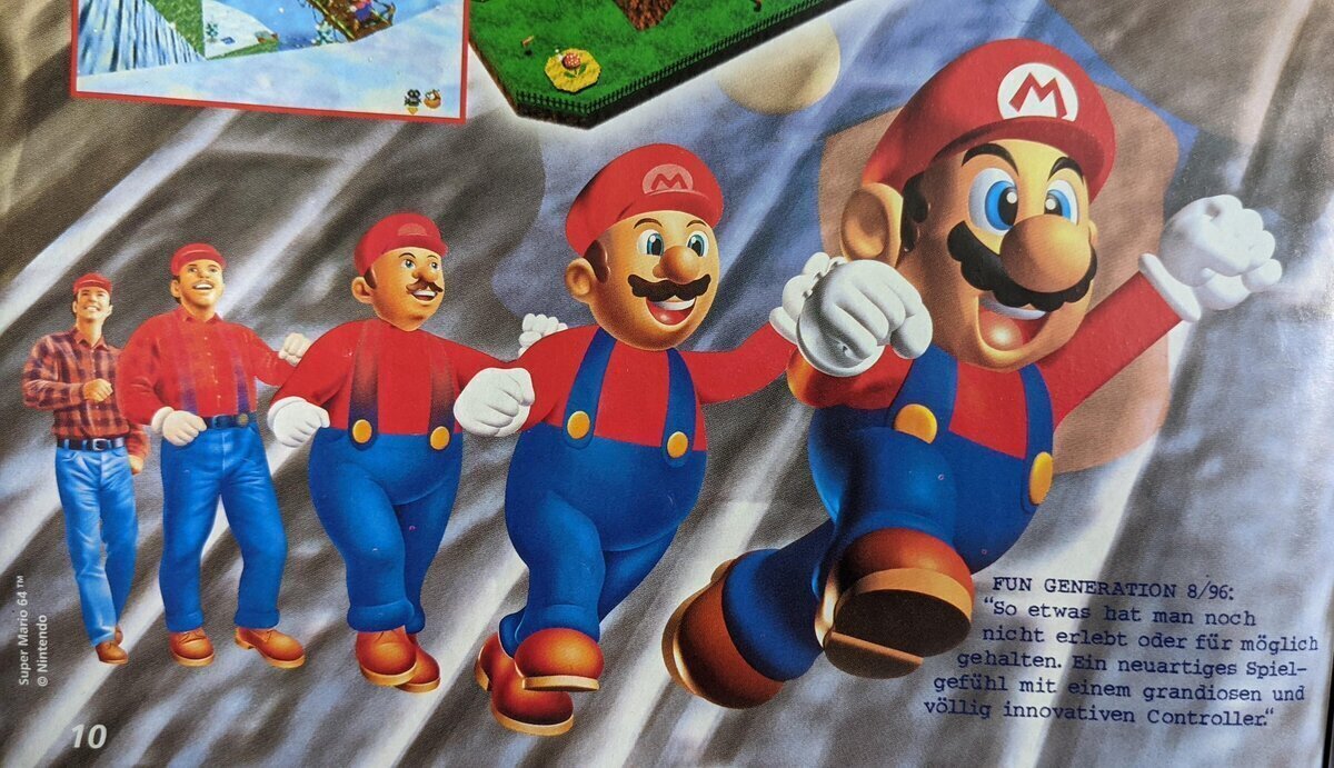 Sí, esa imagen curseada de SuperMario 64 material de las mejores pesadillas