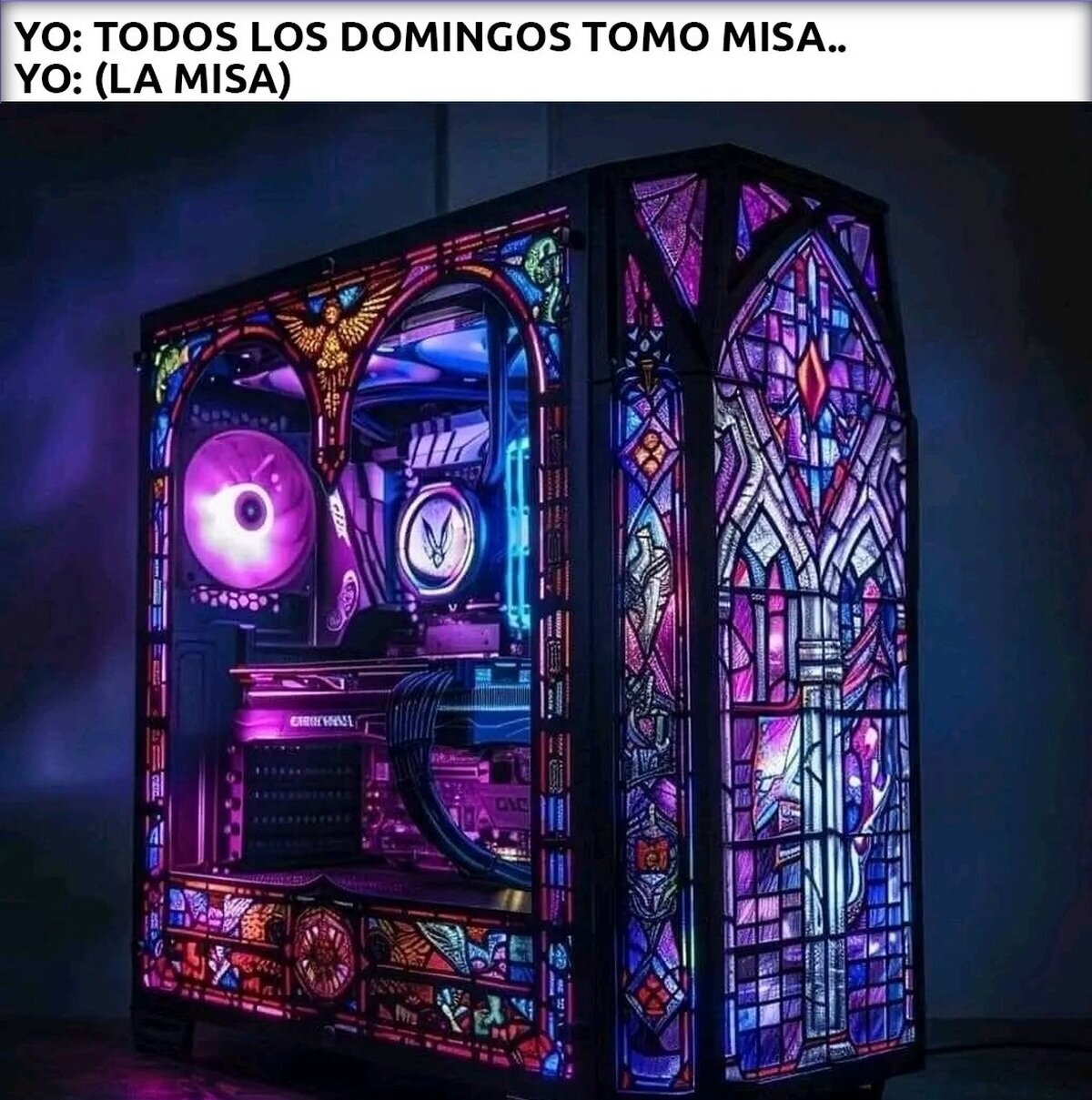Yo también iría a misa así