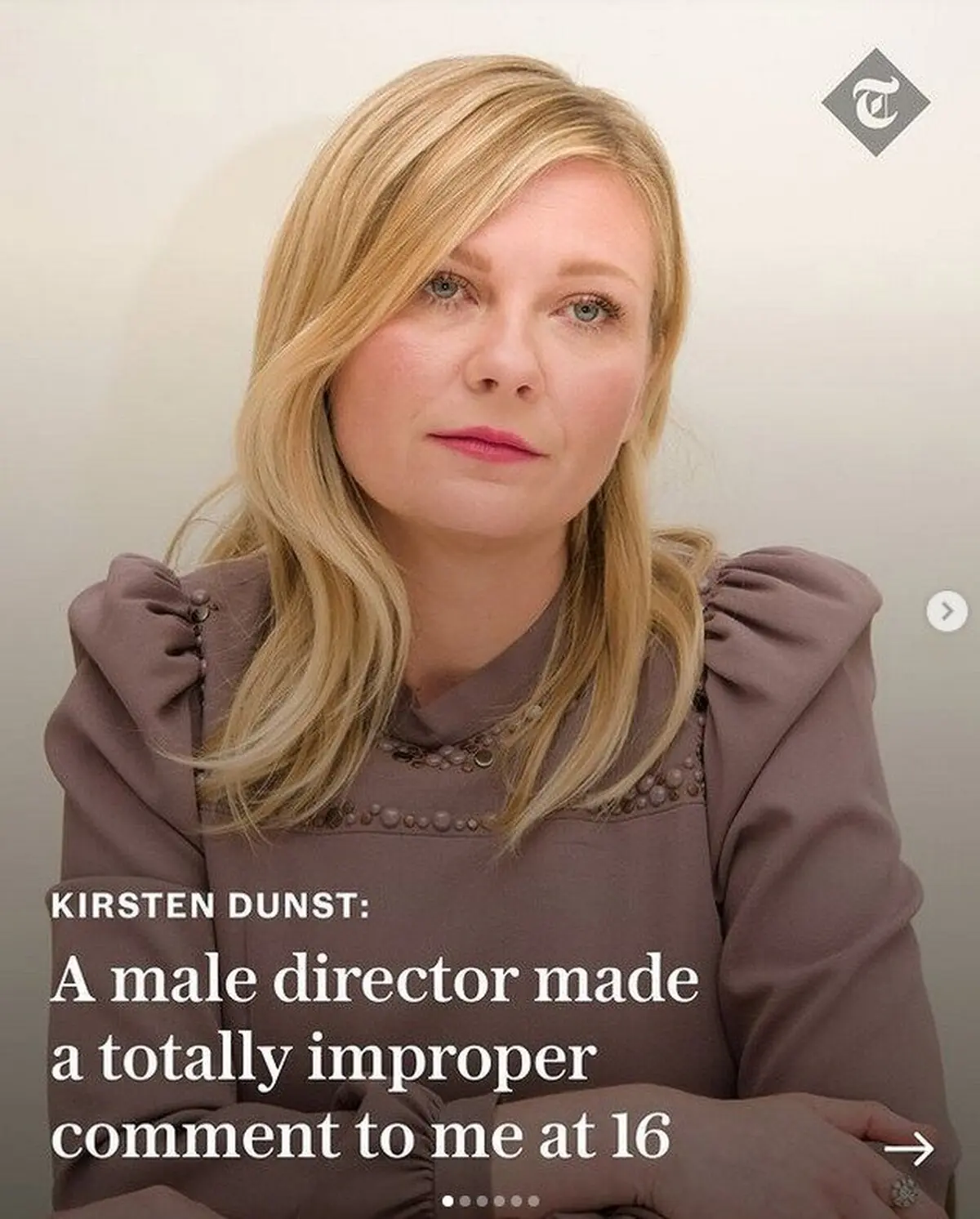 Kirsten Dunst habla de la inapropiada pregunta que le hizo un director cuando tenía 16 años