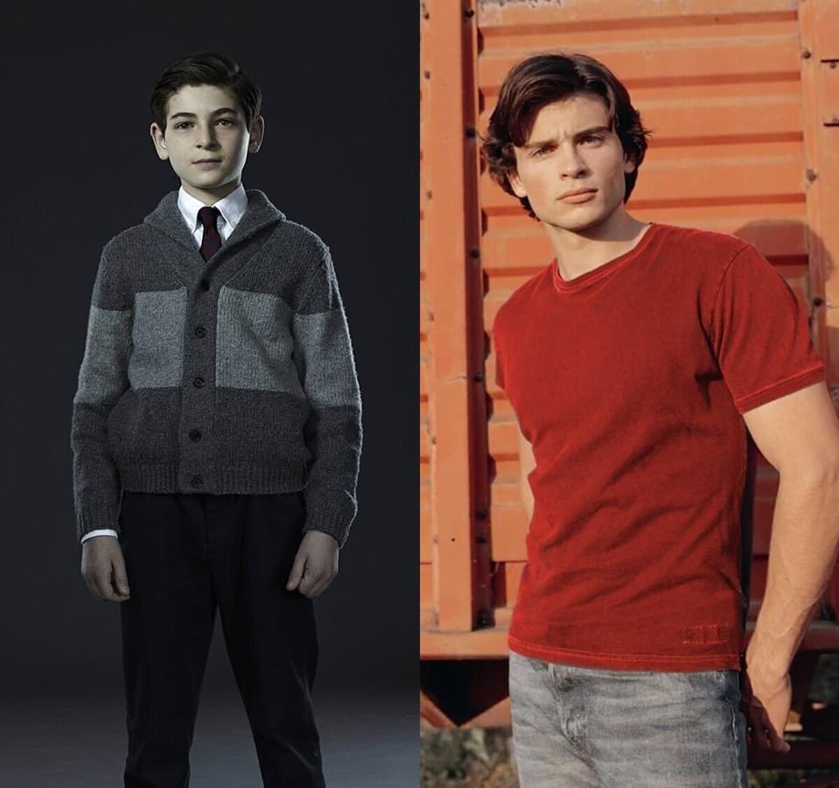 Bruce Wayne a los 13 años según Gotham // Clark Kent a los 14 años según Smallville