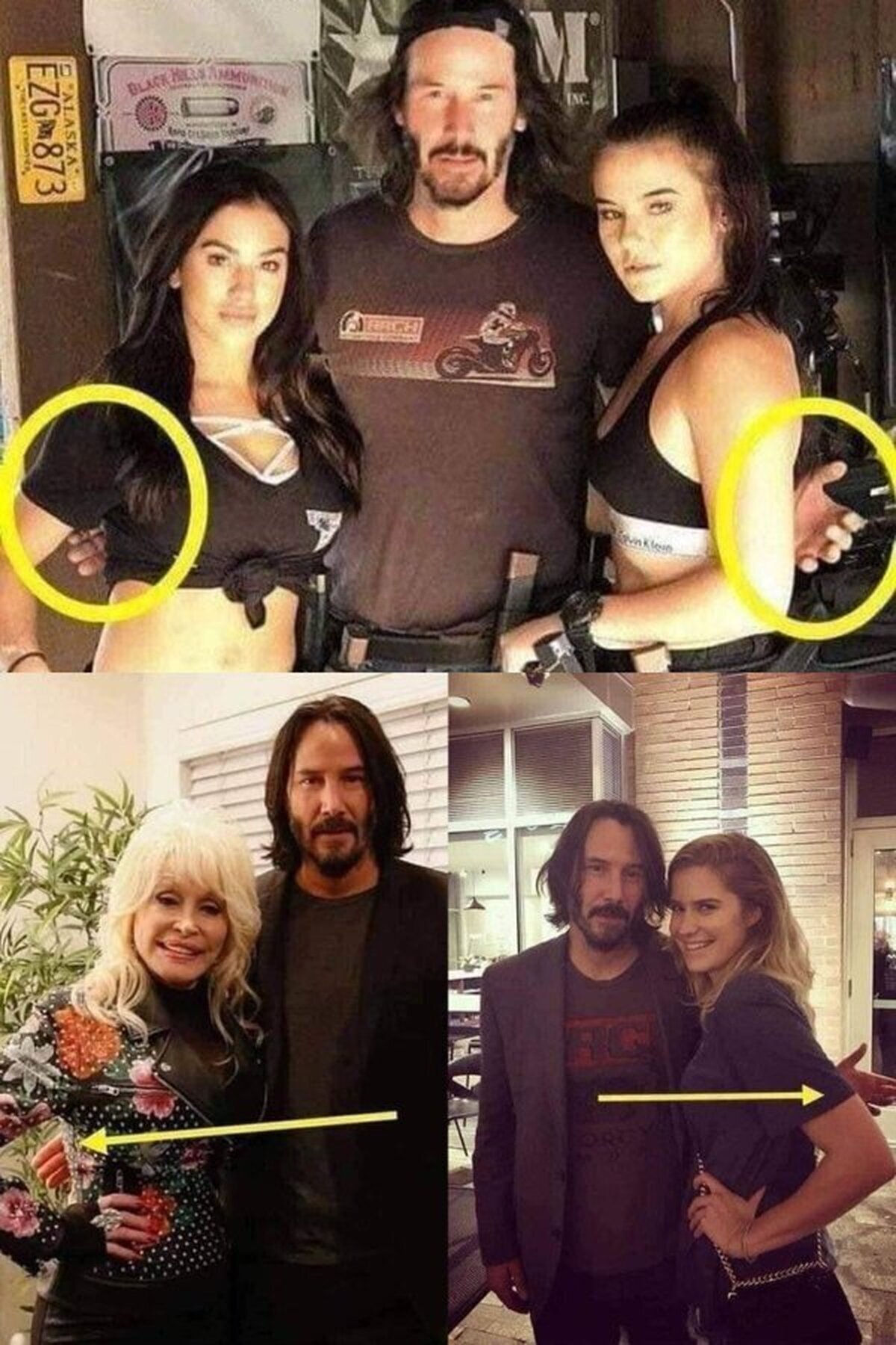 Recuerda siempre los abrazos aéreos de Keanu Reeves.