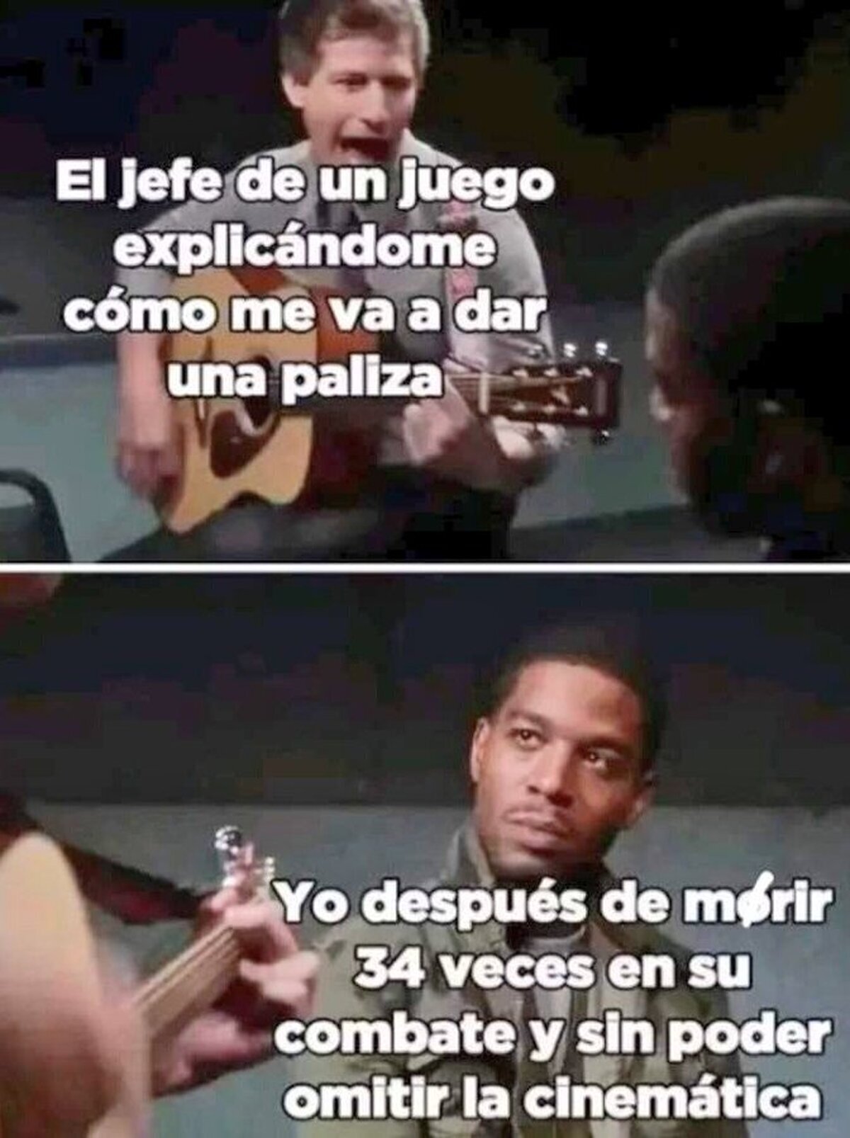 Que mal en los juegos que no se puede adelantar esa parte