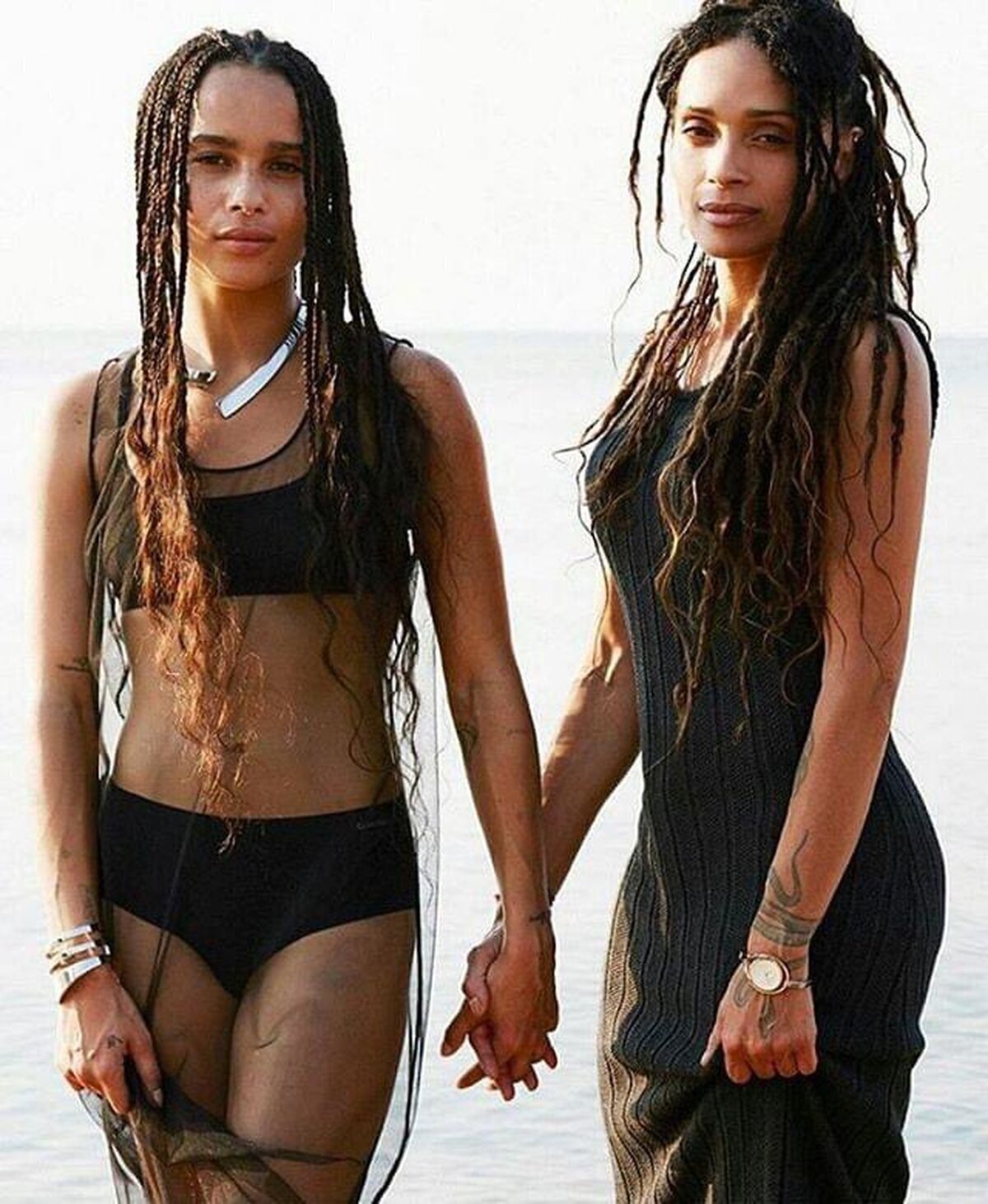 Zoë Kravitz y su madre Lisa Bonet.