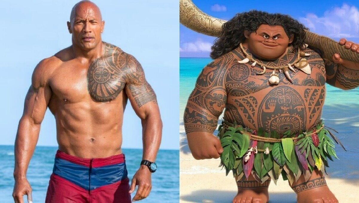 Maui está físicamente inspirado en el abuelo real de Dwayne Johnson