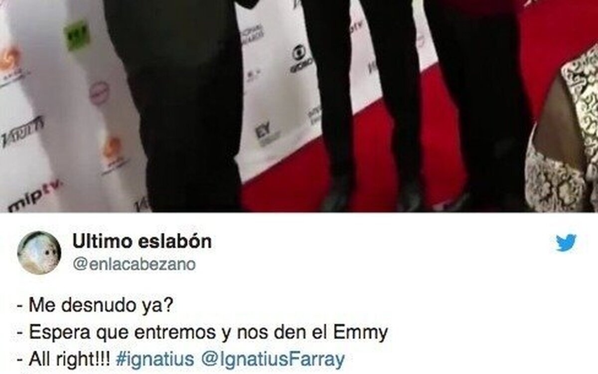Lo mejor de los Emmy fue Ignatius en Twitter