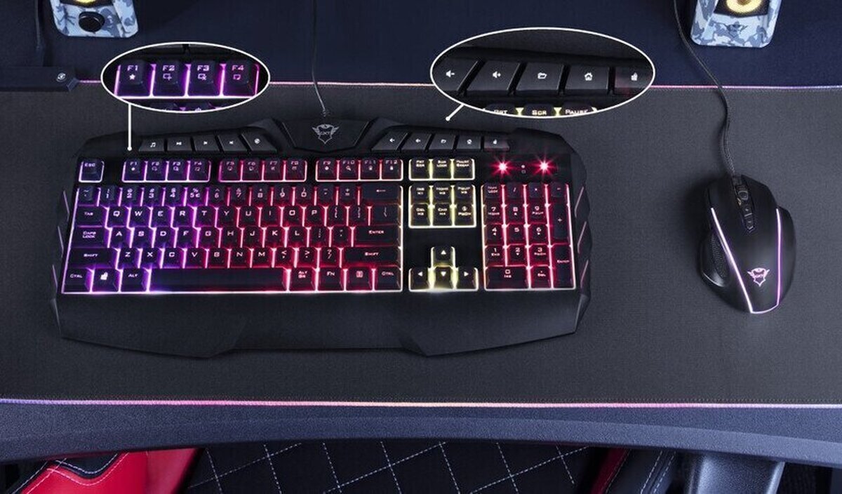 Luces LED, acabado metálico, diseño y precisión, las claves de los nuevos teclados de gaming de Trust