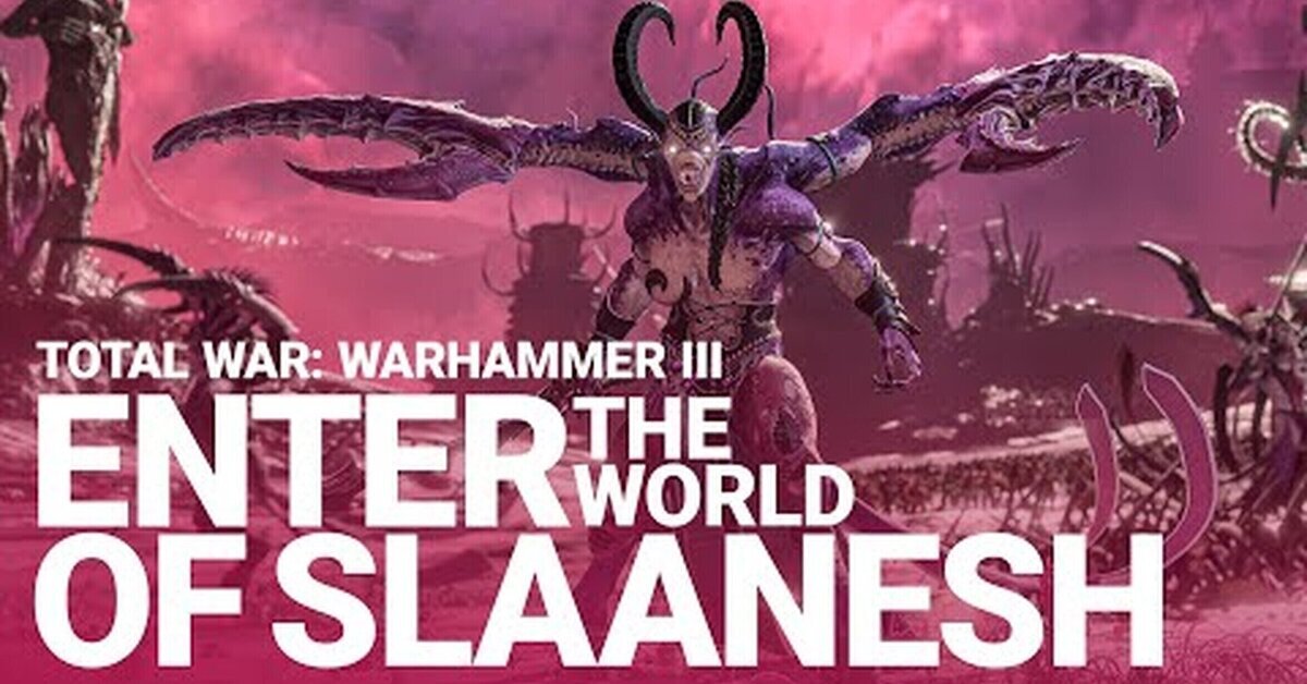 Adentraos en el mundo de Slaanesh en Total War: WARHAMMER III