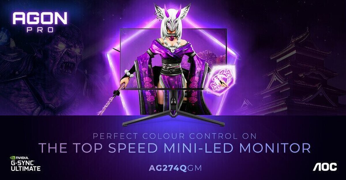 AOC presenta el AGON PRO de 300 Hz y un nuevo ratón gaming compatibles con NVIDIA Reflex