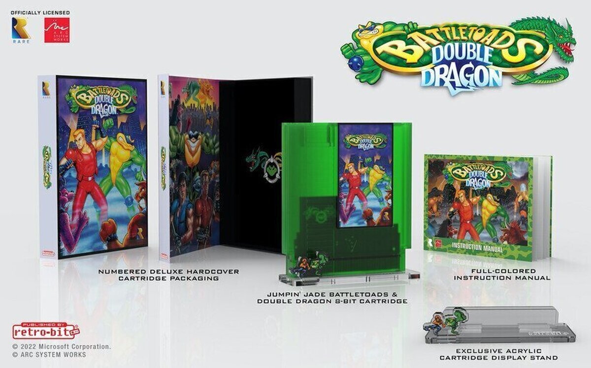 Retro-bit anuncia el cartucho Battletoads & Double Dragon para NES