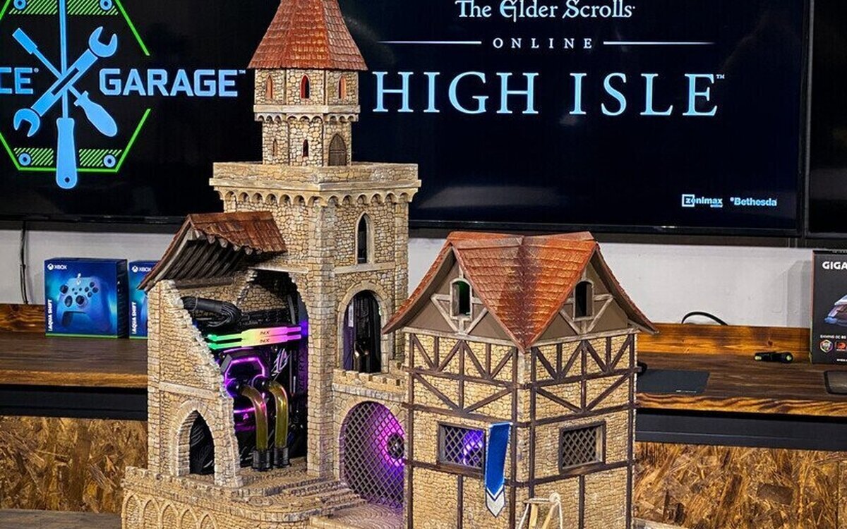 Desvelamos el increible custom PC inspirado en The Elder Scrolls: High Isle.