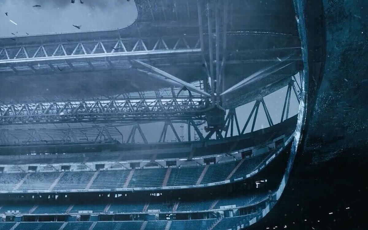 El Ragnarök cubre de hielo las obras del renovado Estadio Santiago Bernabéu