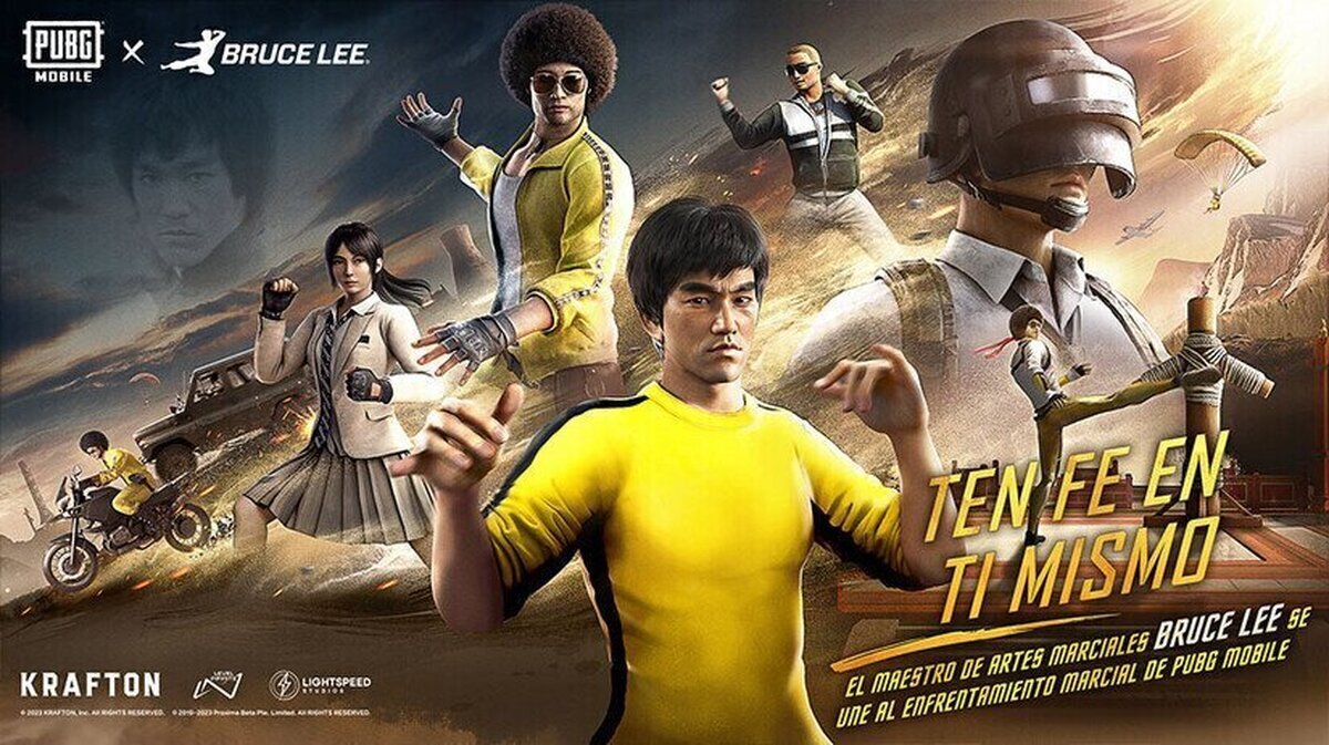 EL MAESTRO DE ARTES MARCIALES BRUCE LEE SE SUMA A LA ACCIÓN EN PUBG MOBILE