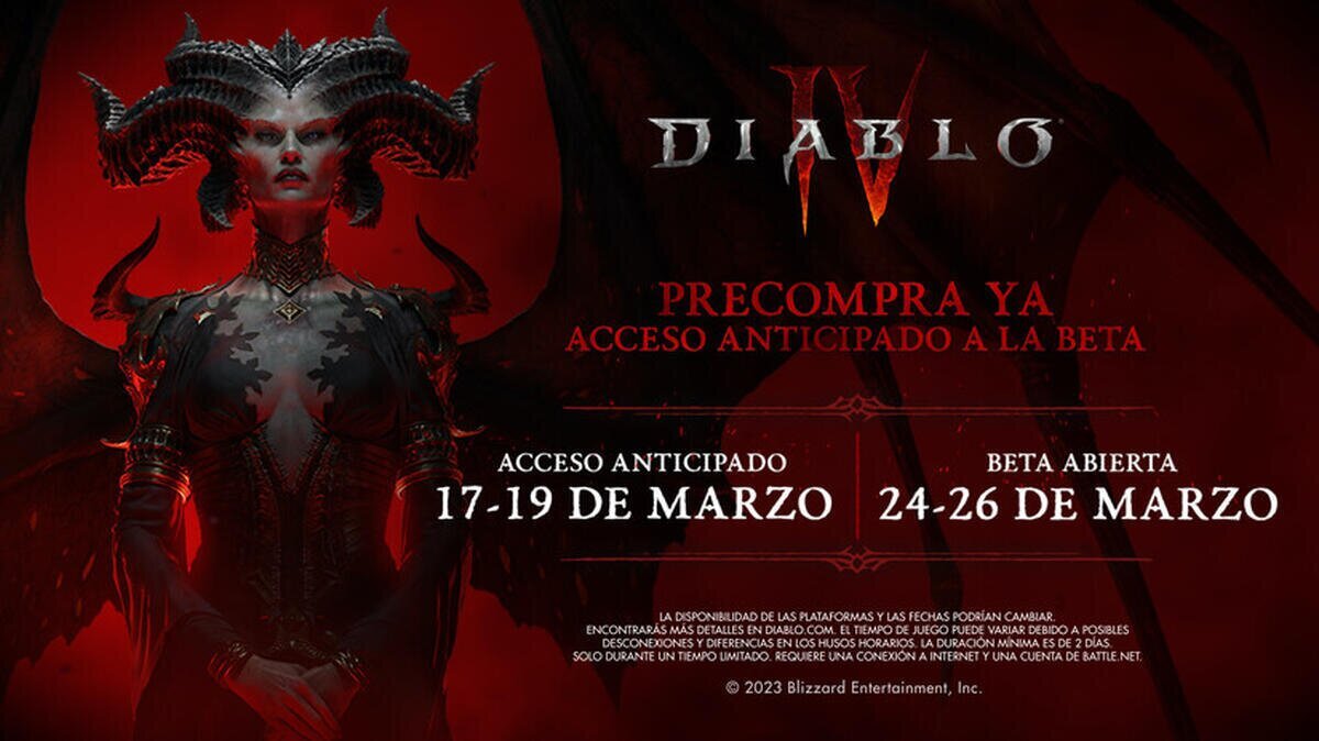 Revelación de secuencias de vídeo del juego y anuncio de fechas para la beta abierta de Diablo IV