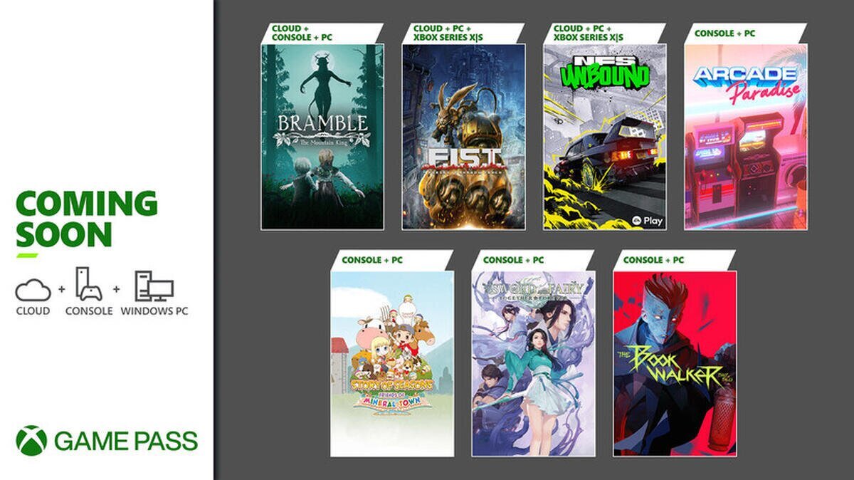 Próximamente en Xbox Game Pass: Need for Speed Unbound, The Bookwalker, Sword and Fairy: Together Forever y más