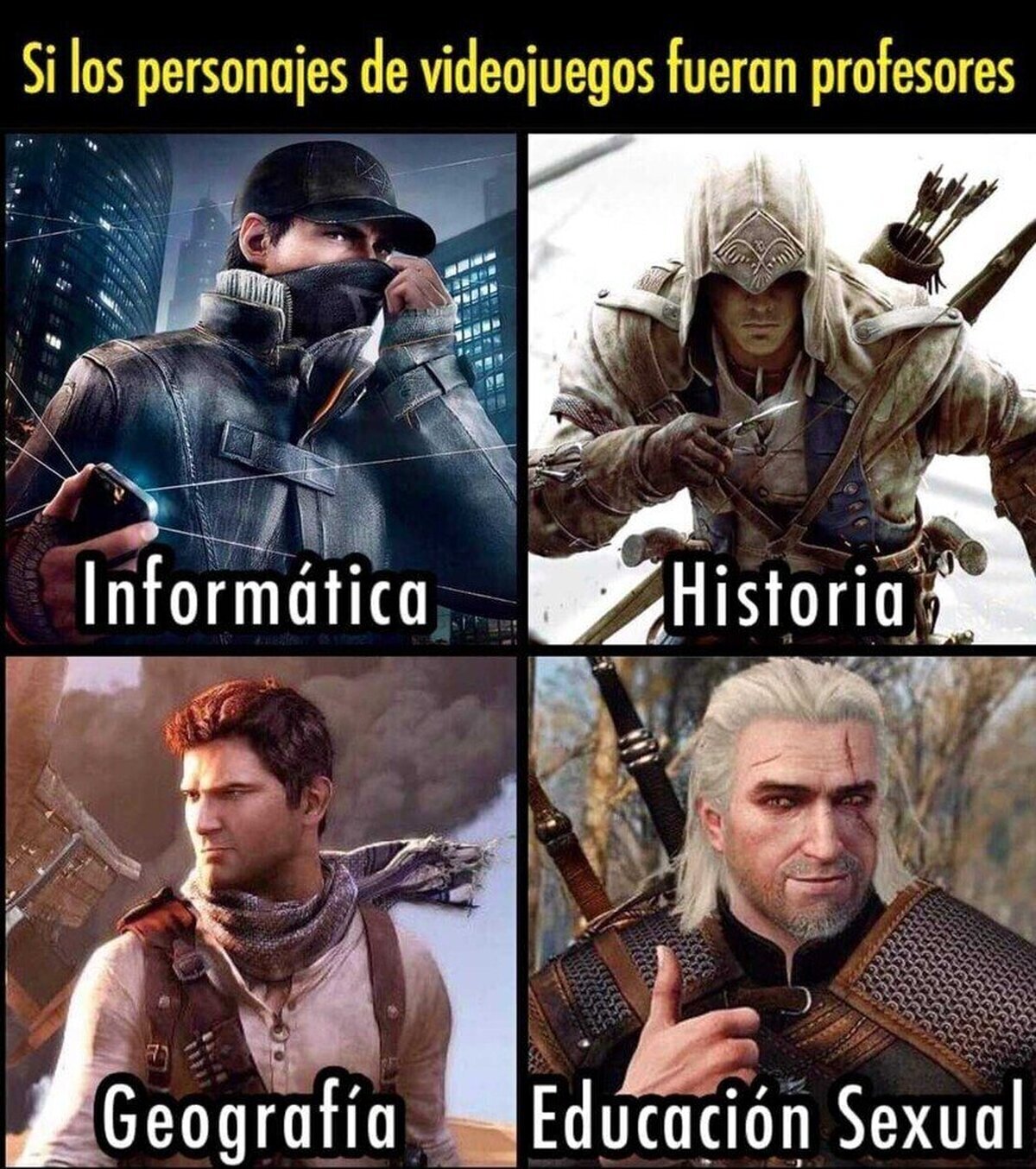 El profesor de Historia y Geografía podría ser la misma persona ?