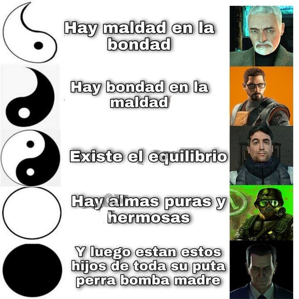 Facciones del bien y el mal