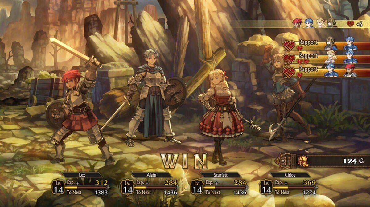 Los personajes y las actividades sociales en Unicorn Overlord