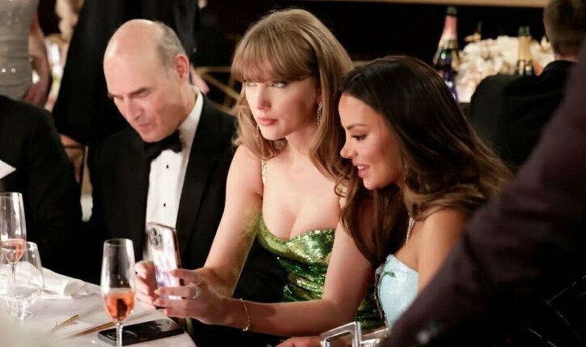 GALERÍA:  la reacción de Taylor Swift a su chiste contra ella en los Globos de Oro