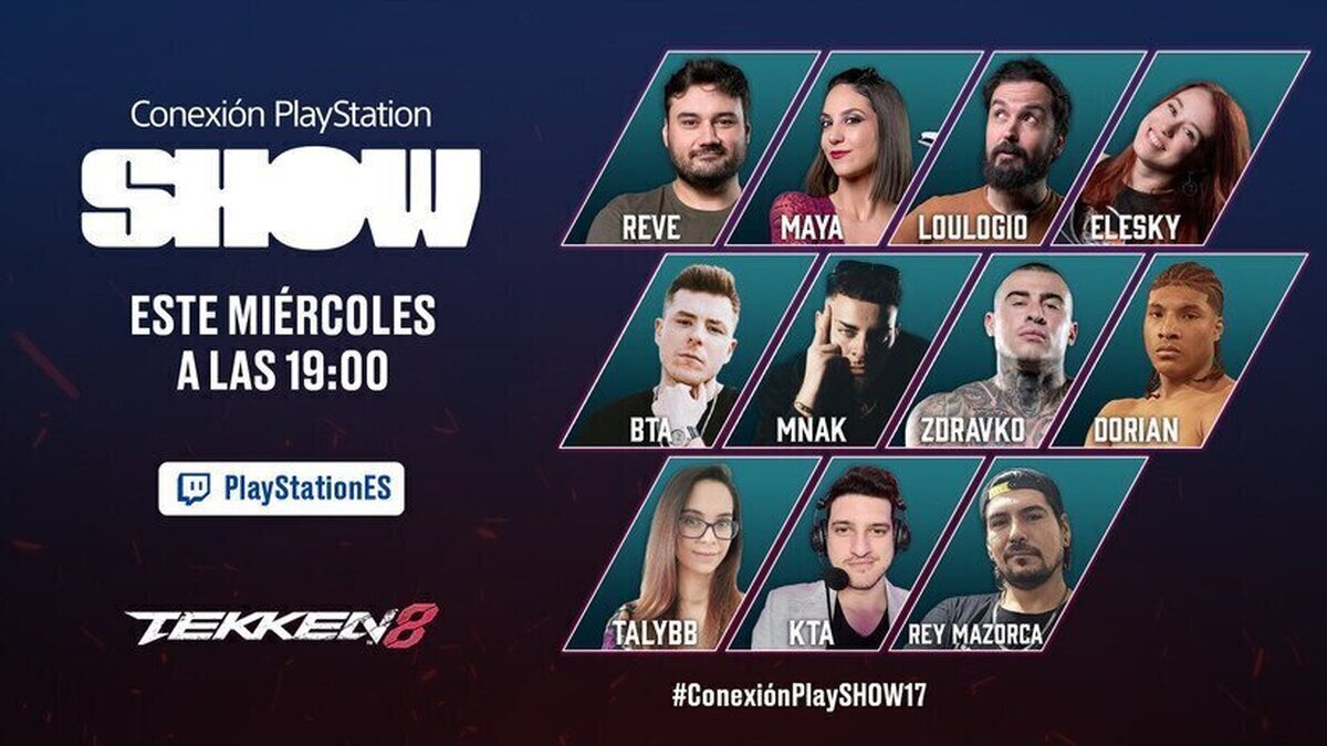 Conexión PlayStation SHOW #17: especial Tekken 8 con BTA, MNAK, Zdravko, Dorian, Talybb, KTA y Rey Mazorca