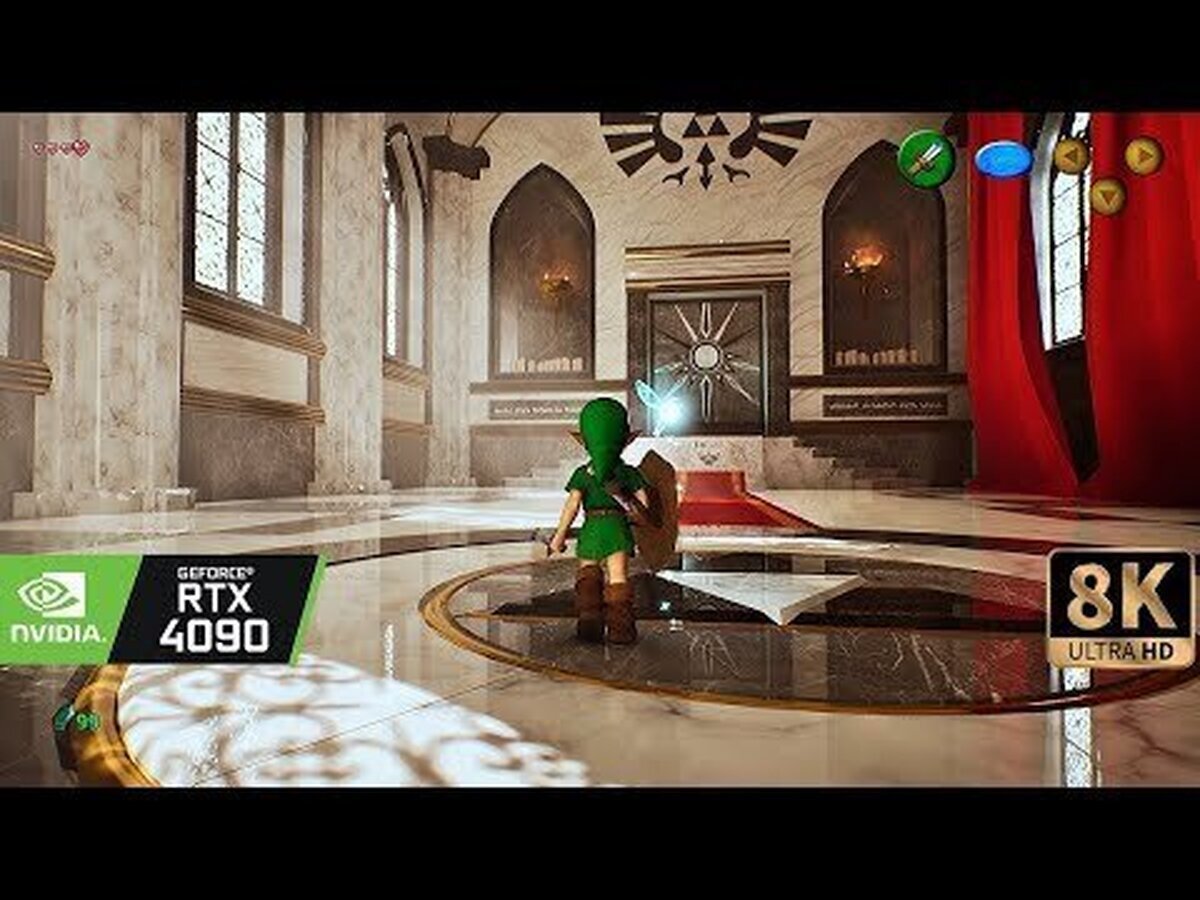 Así se vería el Templo del Tiempo y agua con físicas en Ocarina of Time gracias a Unreal 5