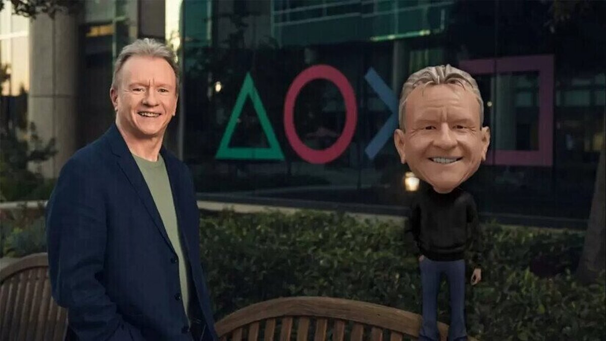 Playstation celebra la jubilación de Jim Ryan con un muñeco de Jim Ryan en PlayStation Stars