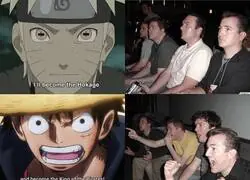 Luffy diciendo lo de "Yo seré el Rey de los Piratas" suena mucho más épico
