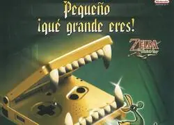 Publicidad en prensa de The Legend of Zelda: The Minish Cap (Game Boy Advance, 2004).
¡Con consola especial dorada!