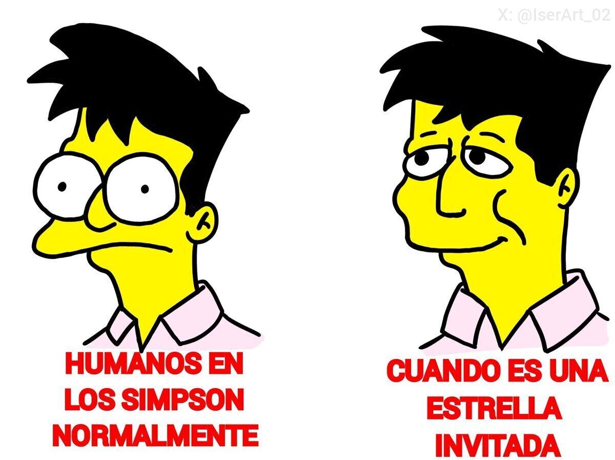 Los Simpson cuando invitan a una estrella
