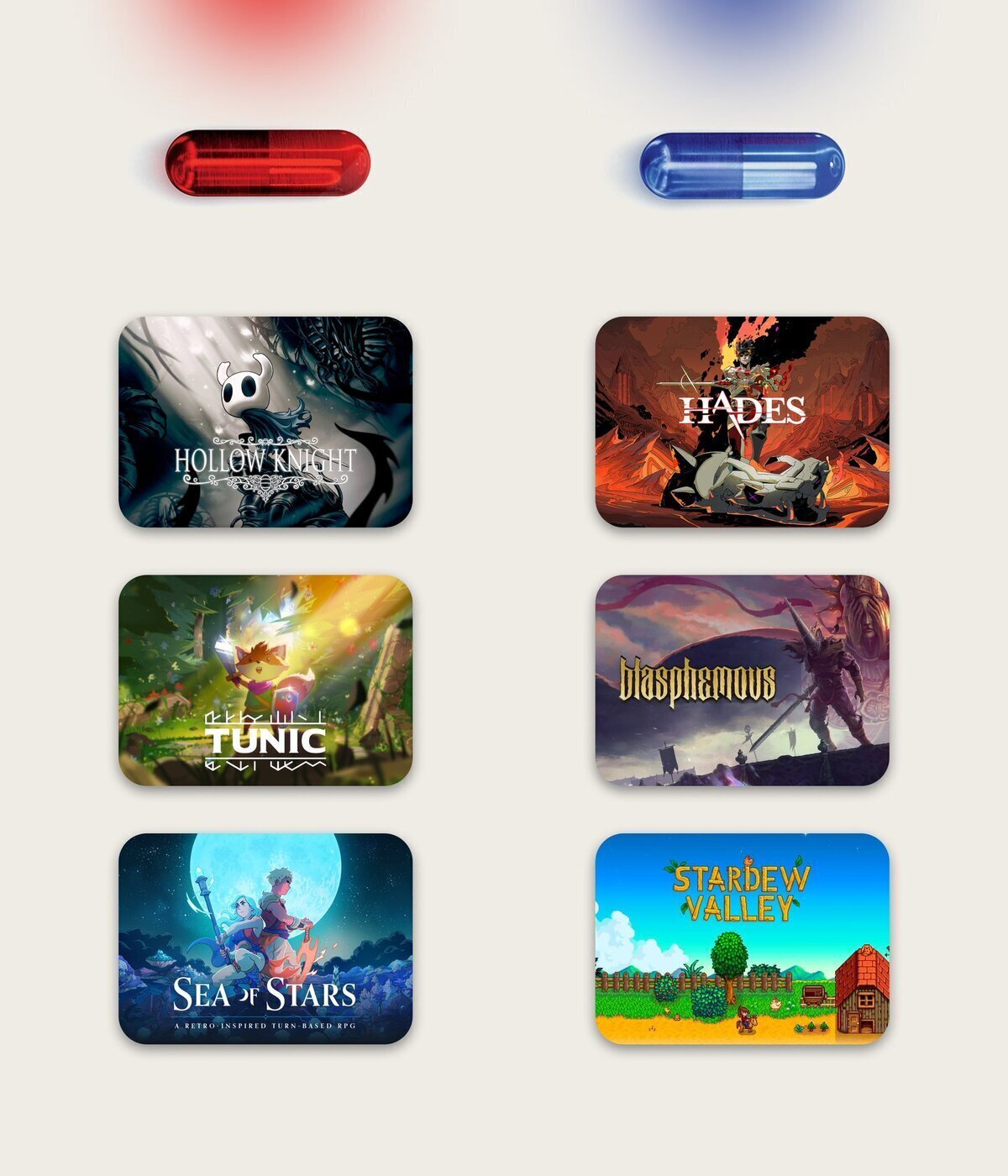 Indie Pills: ¿Qué pastilla te tomarías?