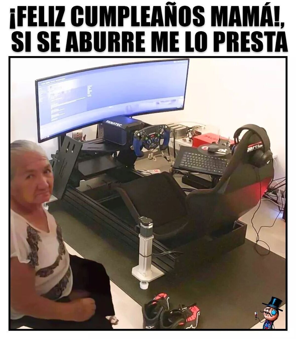 Que lo disfrutes, mami