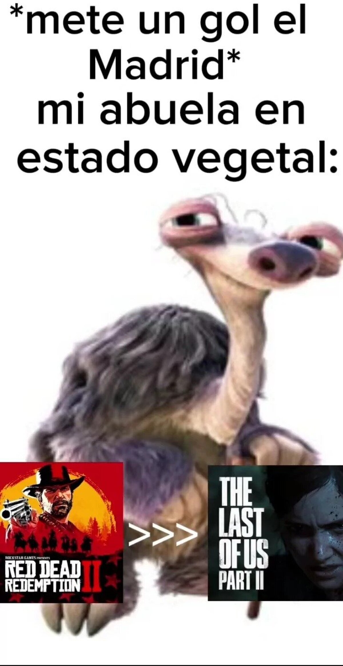 La abuela amaneció basada