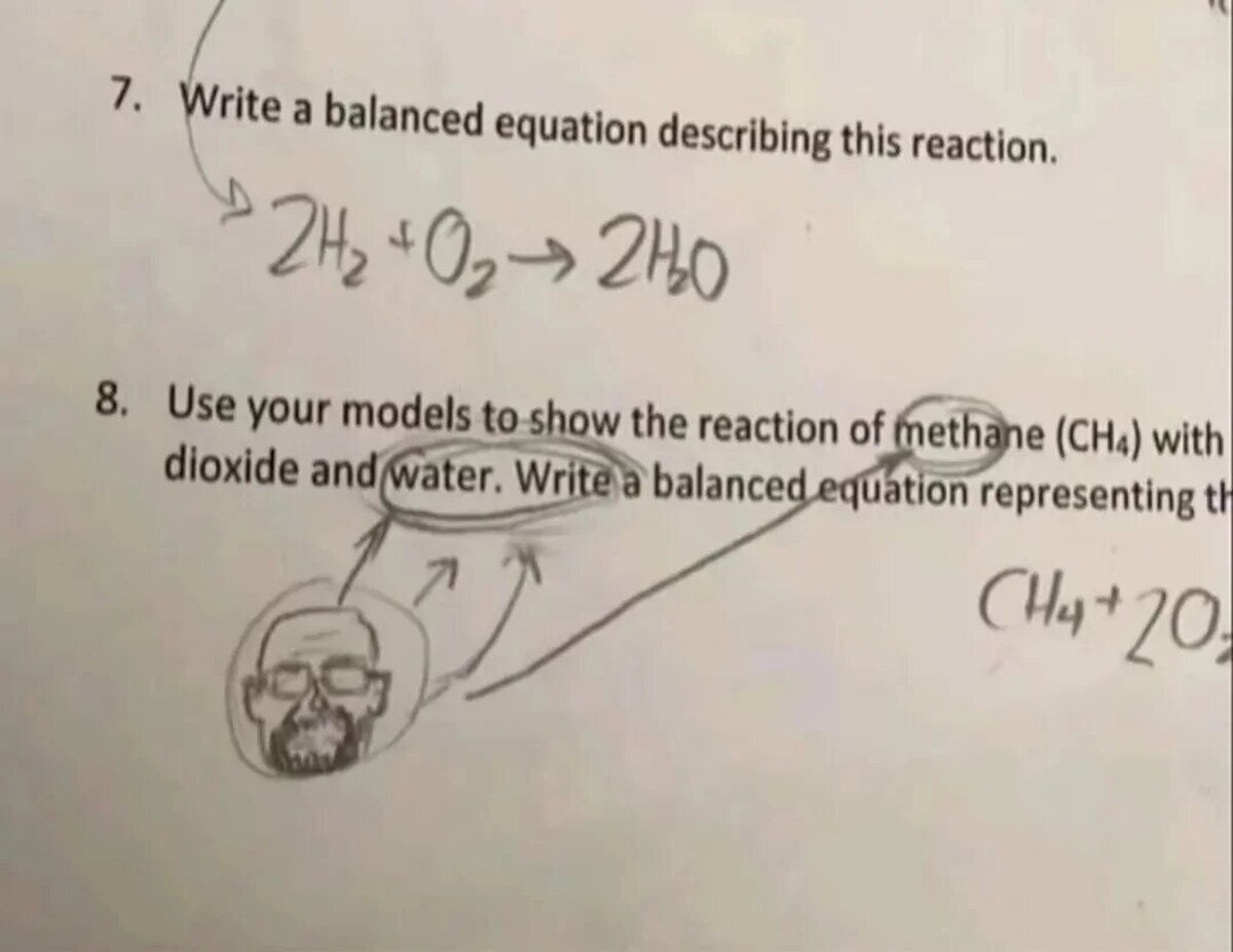 Perdí el examen pero alta risa se echó el profe