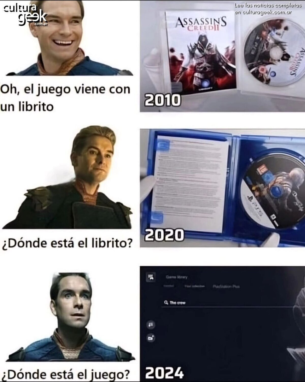 La experiencia de  comprar juegos en los último 14 años