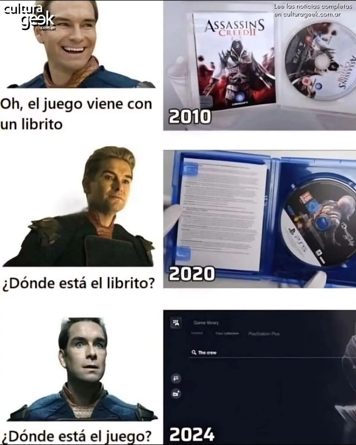 La experiencia de  comprar juegos en los último 14 años